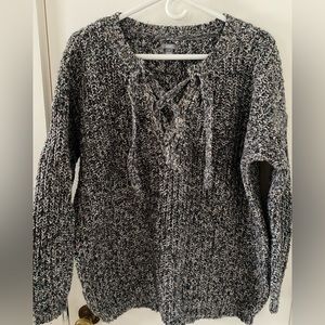 Grey sweater with V Neck